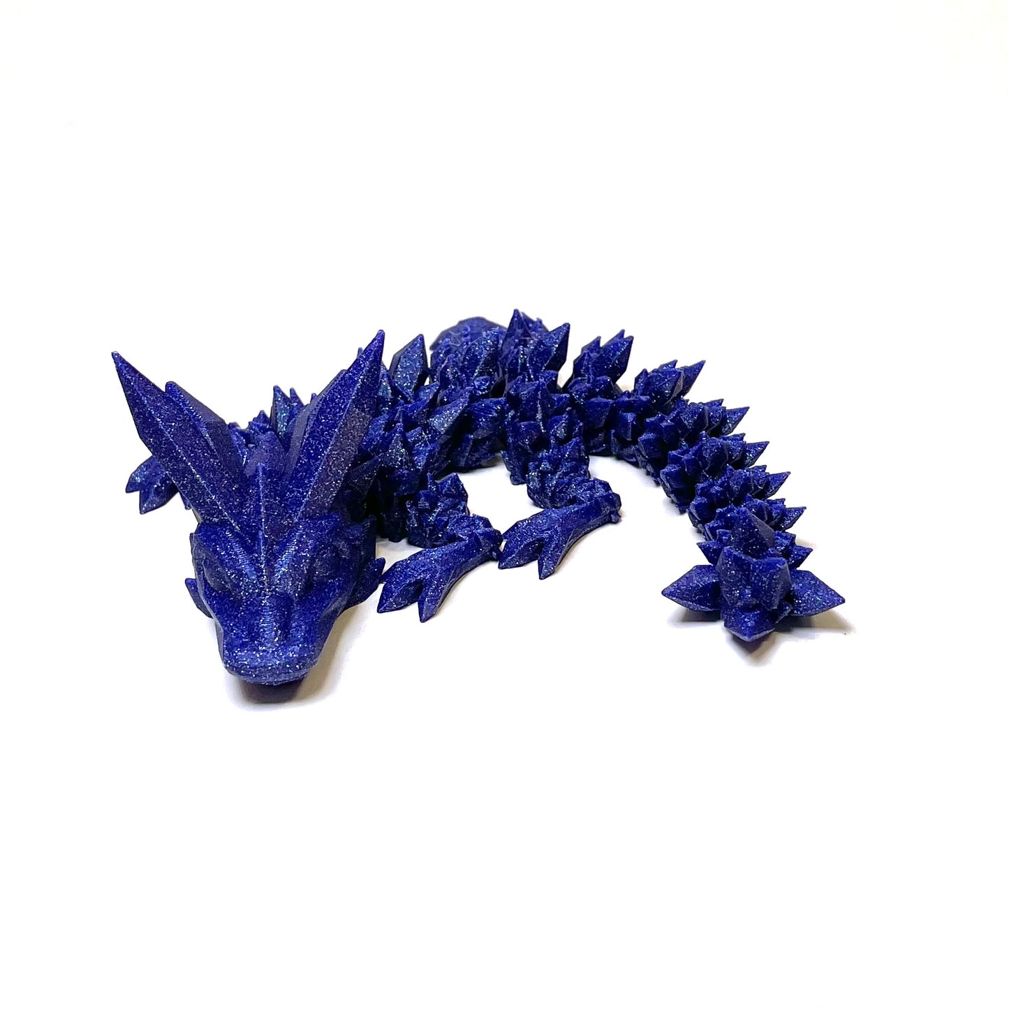 Baby Crystal Dragon - flexible dragon statue decorative figurine - home decor